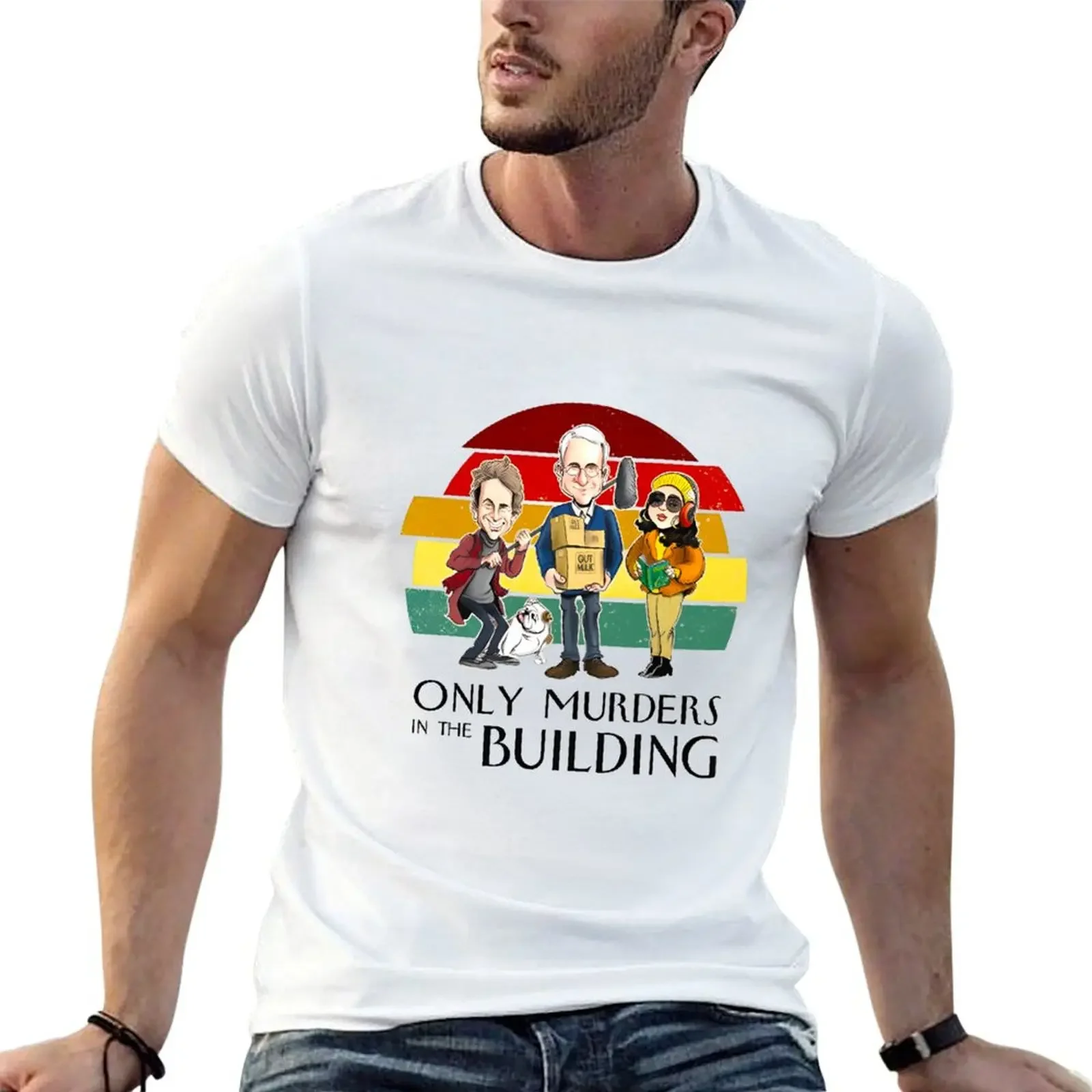 OMITB vintage T-Shirt customs plus size clothes summer clothes Men's t-shirt