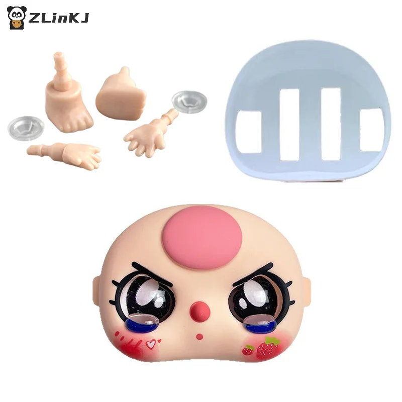 ▶1 Set Kawaii Doll DIY Accessories 7cm Replacement Face Hand Foot Kit For Baby Three Toy Random Style