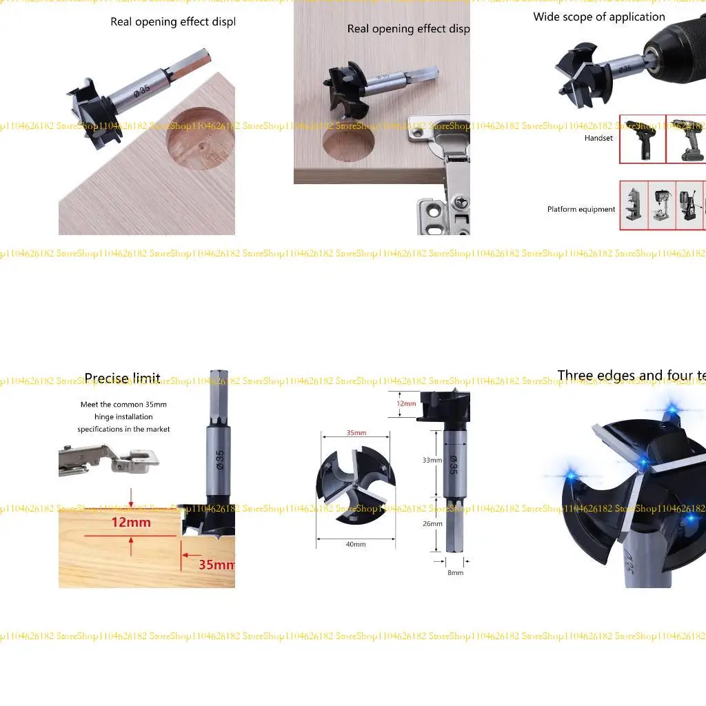 

Q2Q4 Forstner Drill Bit Boring Auger Cutter Woodworking Drill Bits Hand Tools