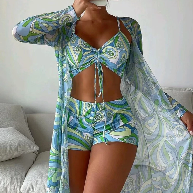 Conjuntos tankini de duas peças para mulheres, maiôs separados, roupas de banho femininas, roupas esportivas, roupas de banho para meninas, roupa de banho, Q798, novo, 2024