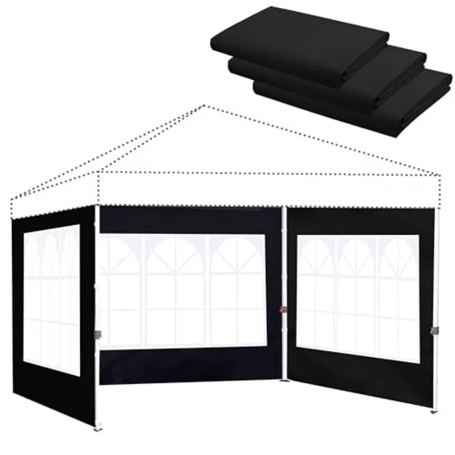 

Church Window Canopy Sidewalls for Pop Up Canopy 99% UV Protection, Waterproof, 3 Pcs Sidewalls Only