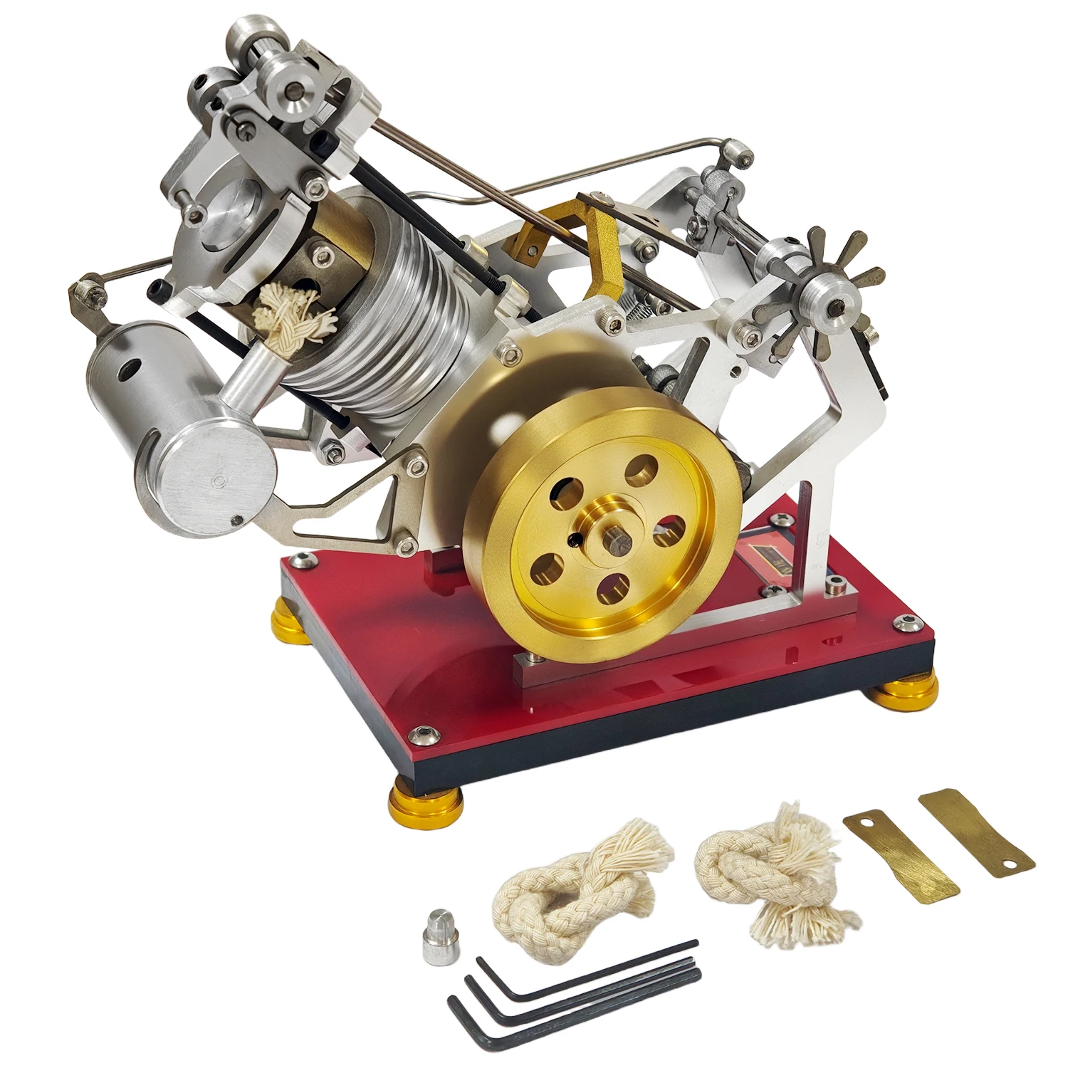 

Модель огнепоглощающего двигателя V1-45, двигатель внешнего сгорания с принудительным воздушным охлаждением, способствующий запусканию модели двигателя Стирлинга