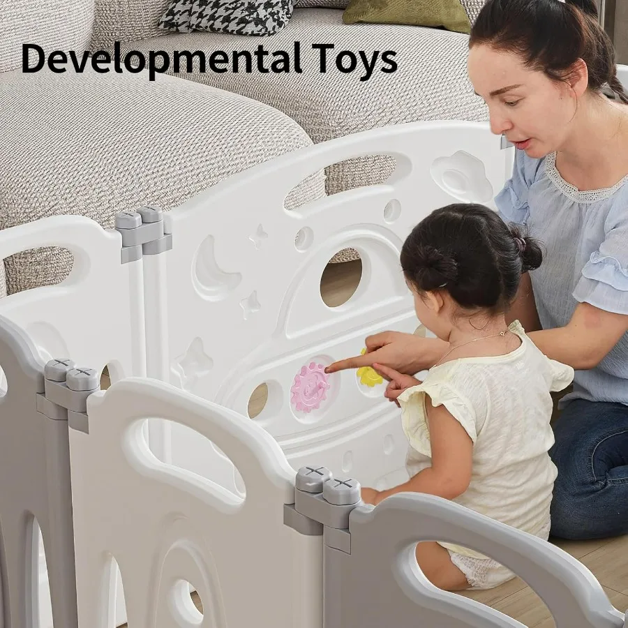 Box per bambini pieghevole per uso domestico interno ed esterno: centro attività portatile con design di sicurezza Facile da montare e da riporre ideale
