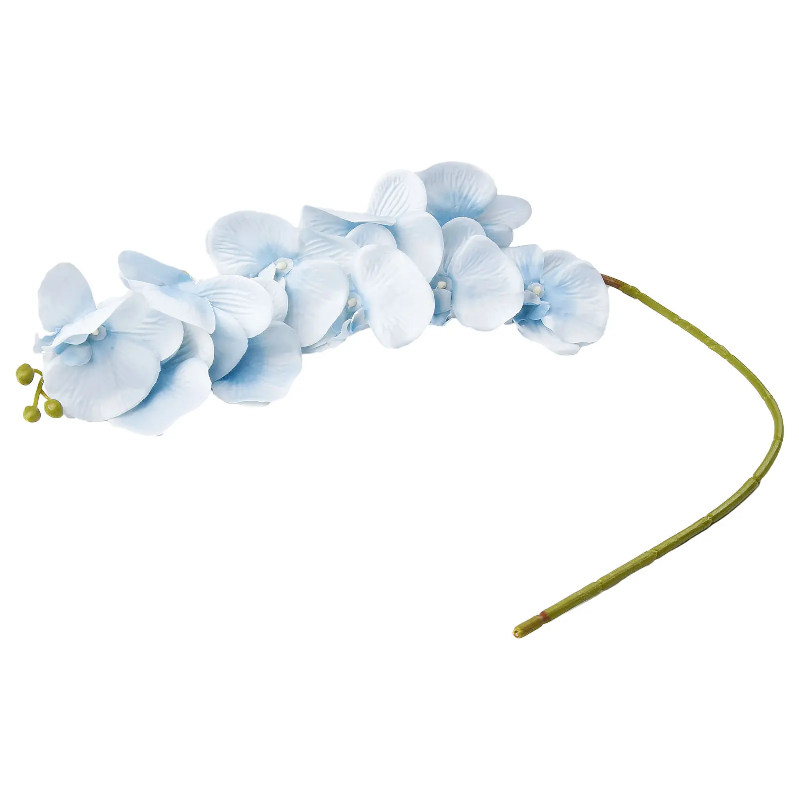 10 Heads  Artificial Fake Phalaenopsis Silk Flowers DIY Blue Series Butterfly Orchid Artificial Bouquet Fake Flower Home Decora