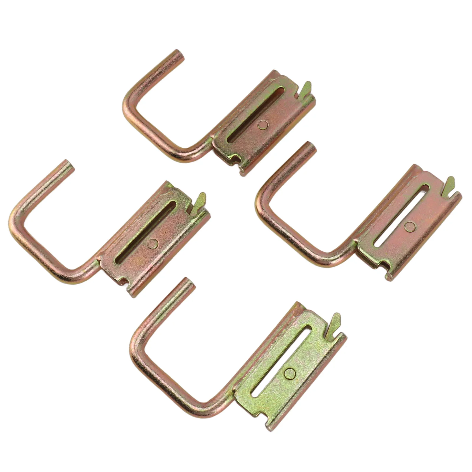 4pcs E Track Hooks Maximum Load 1200 Pounds E Track J Hook Accessories for RV Marine Bedroom Pickup Truck