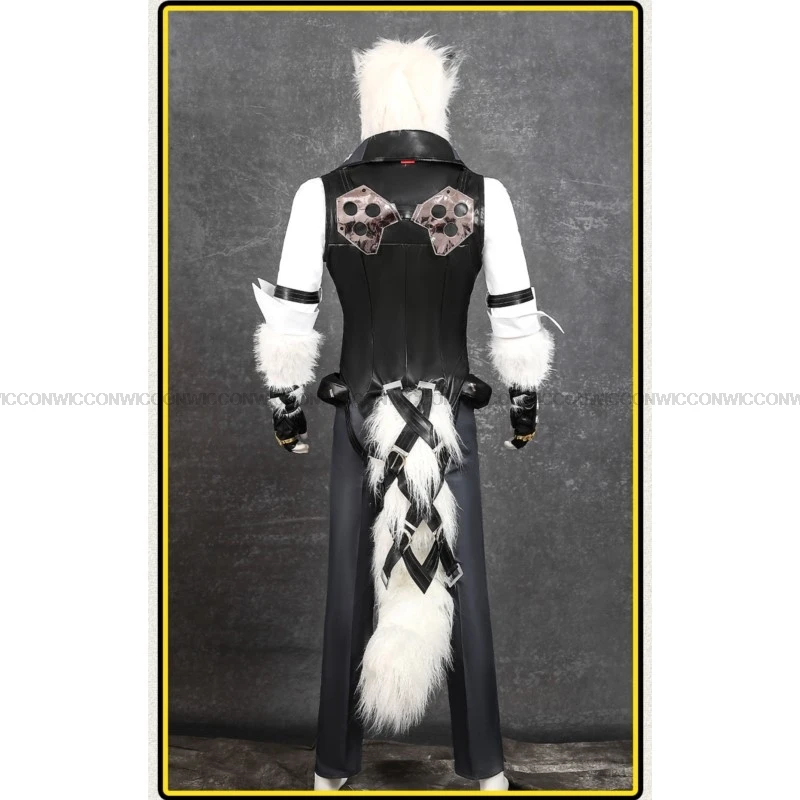 Spiel Zenless Zone Null von Lycaon Cosplay Kostüm Mode Kampf Uniformen Aktivität Party Rollenspiel Kleidung Kopf bedeckung Maske