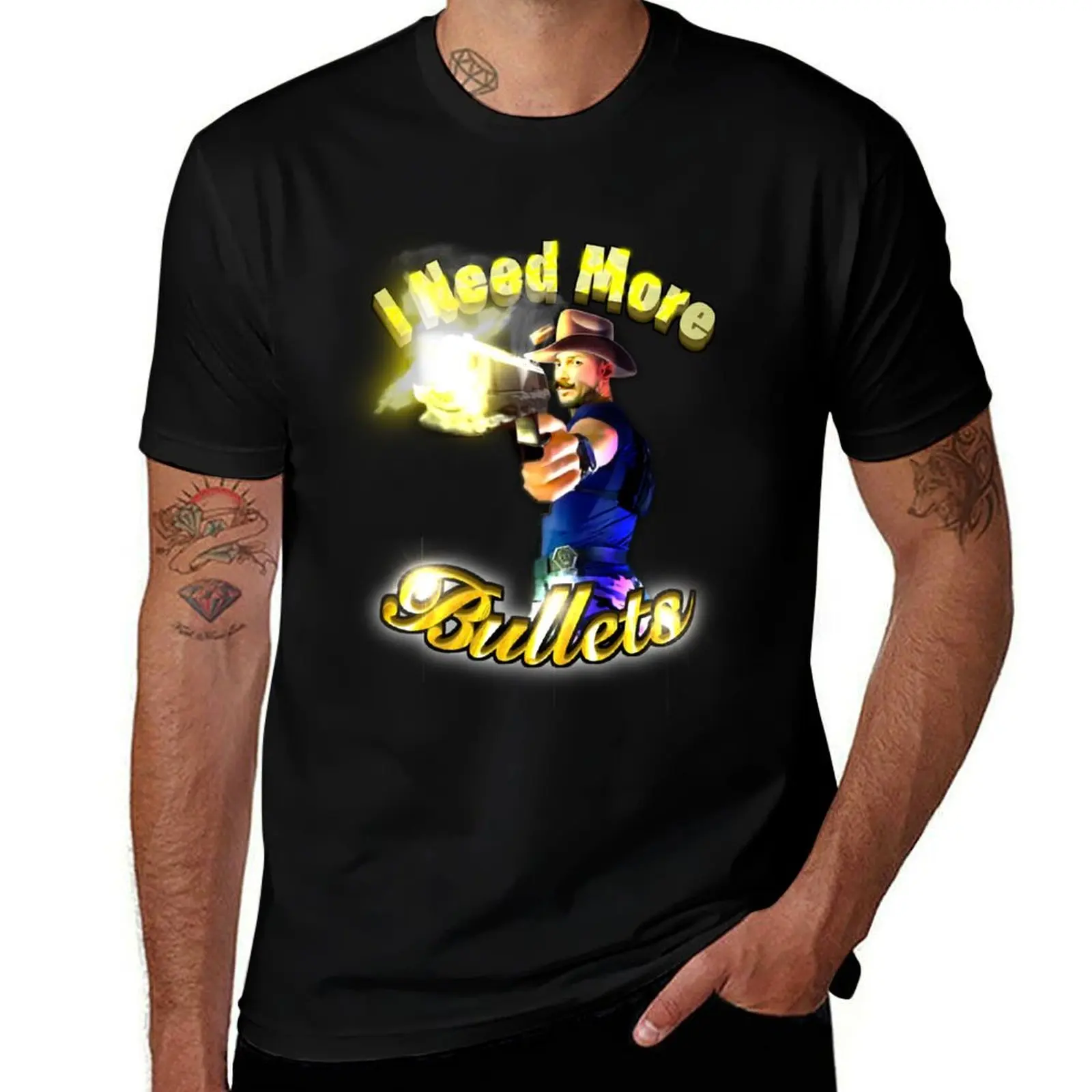 

I Need More Bullets T-Shirt essential t shirt topping quick-drying men t shirts