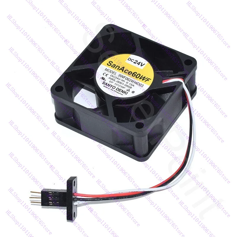 

For SanAce60WF 9WF0624H4D03 DC 24V 0.15A 60*60*25mm Three Lines Cooling Fan