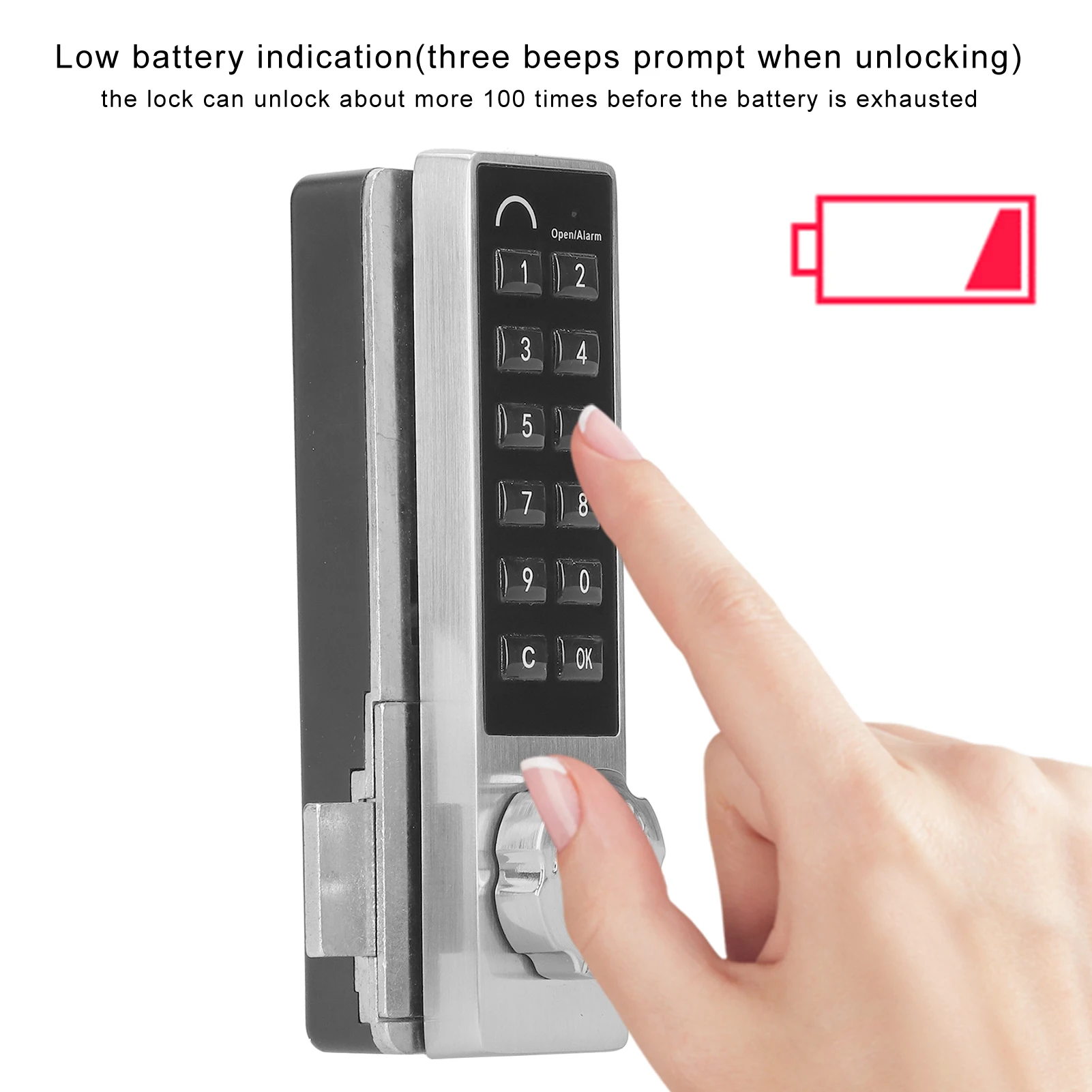 

Cabinet Lock Electronic Keypad Door Lock Intelligent Password 1‑15 Digits Unlocking for Sauna File Cabinet Drawer Smart Lock