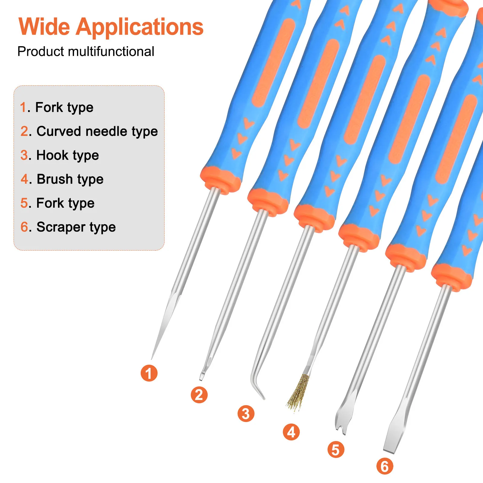 Toolour 6pcs Desoldering Aid Tool Solder Aid Tool Kit Help Solder Auxiliary Tools for Electronics Precision Soldering