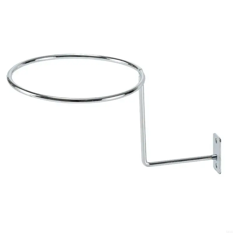 581E Wall Mounted Hat Rack Metal Display Stand for Hanging for Jacket Coats Caps Ball