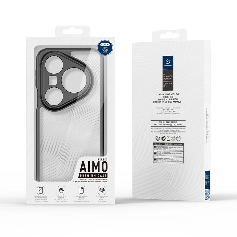 Untuk Huawei Pura 80 Ultra Case DUX DUCIS Seri Aimo Tahan Jatuh Anti-Sidik Jari PC+TPU Penutup Ponsel Transparan Matte