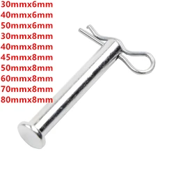 6pcs Auto Parts Gasoline and Diesel Tiller Accessories 8 * 50 Card Pin with R 2.0R Card Pin Tool Free Shipping
