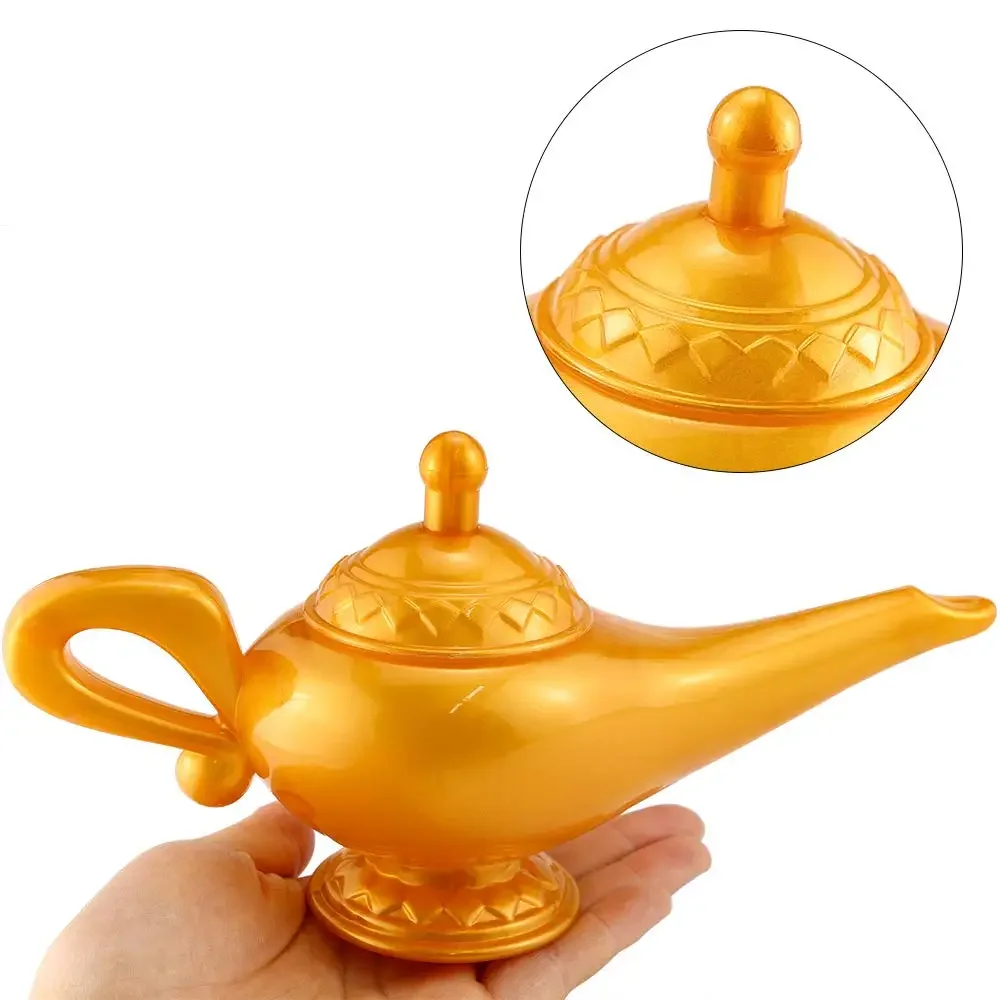 مصباح علاء الدين البلاستيكي Genie ، زينة الهالوين ، زي تنكري ، حفلة ، فستان فاخر ، دعائم ، تماثيل وديكورات مصغرة