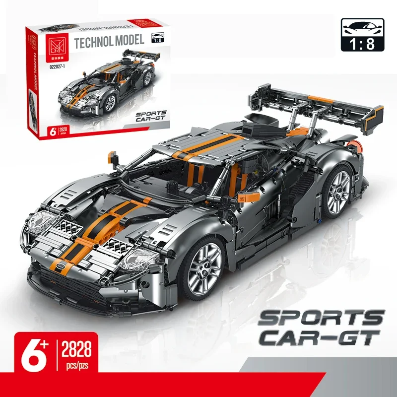 2828 Pcs City Blocks 1:8 Sports Car Model Building Blocks High Quality Technical Supercar Bricks Car Children Toys Gifts