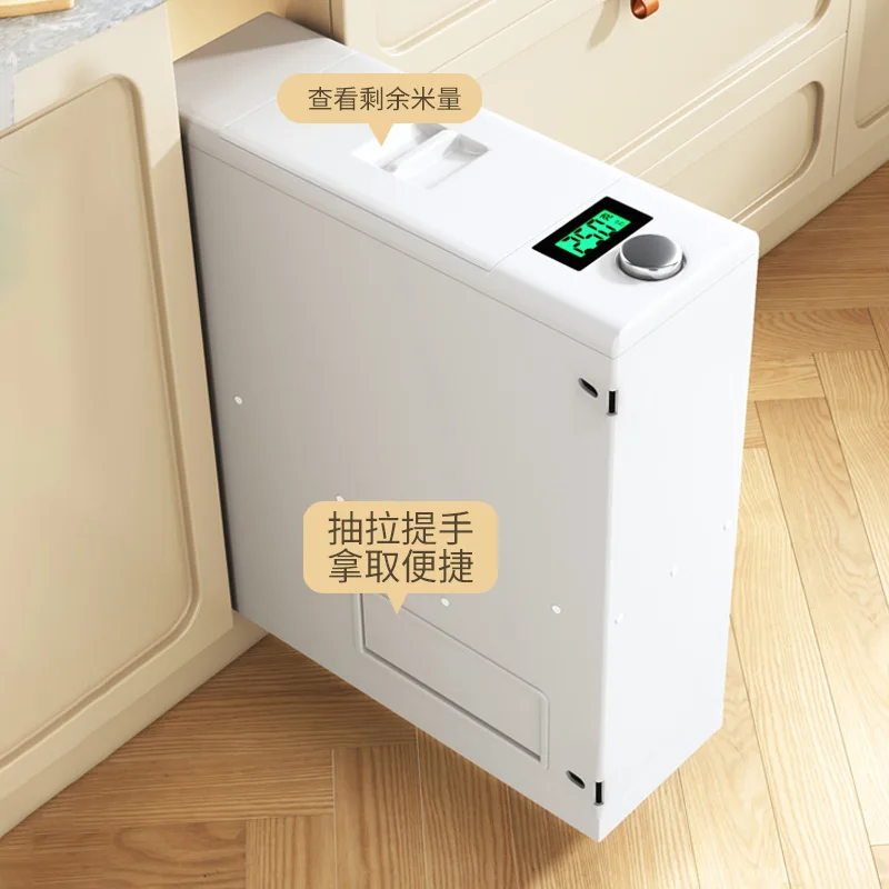 Embedded Rice Box Kitchen Cabinet Household Stainless Steel Metering Drawer Type Rice Storage Tank Flour Box Barrel Cabinet Draw