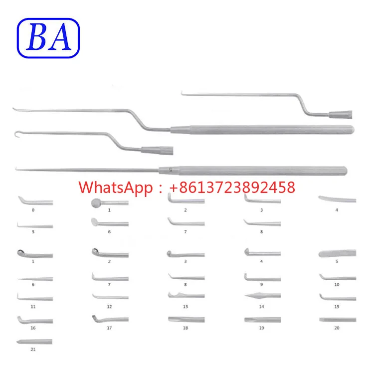 

Ear hooks (Otoscope surgery instrument)