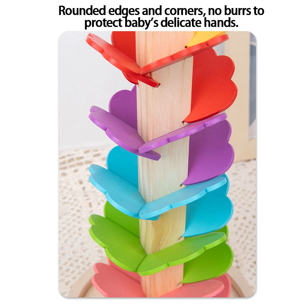 Rainbow Drops Ball Track Game Educational Toy For Children Multifunctional Rainbow Kids A