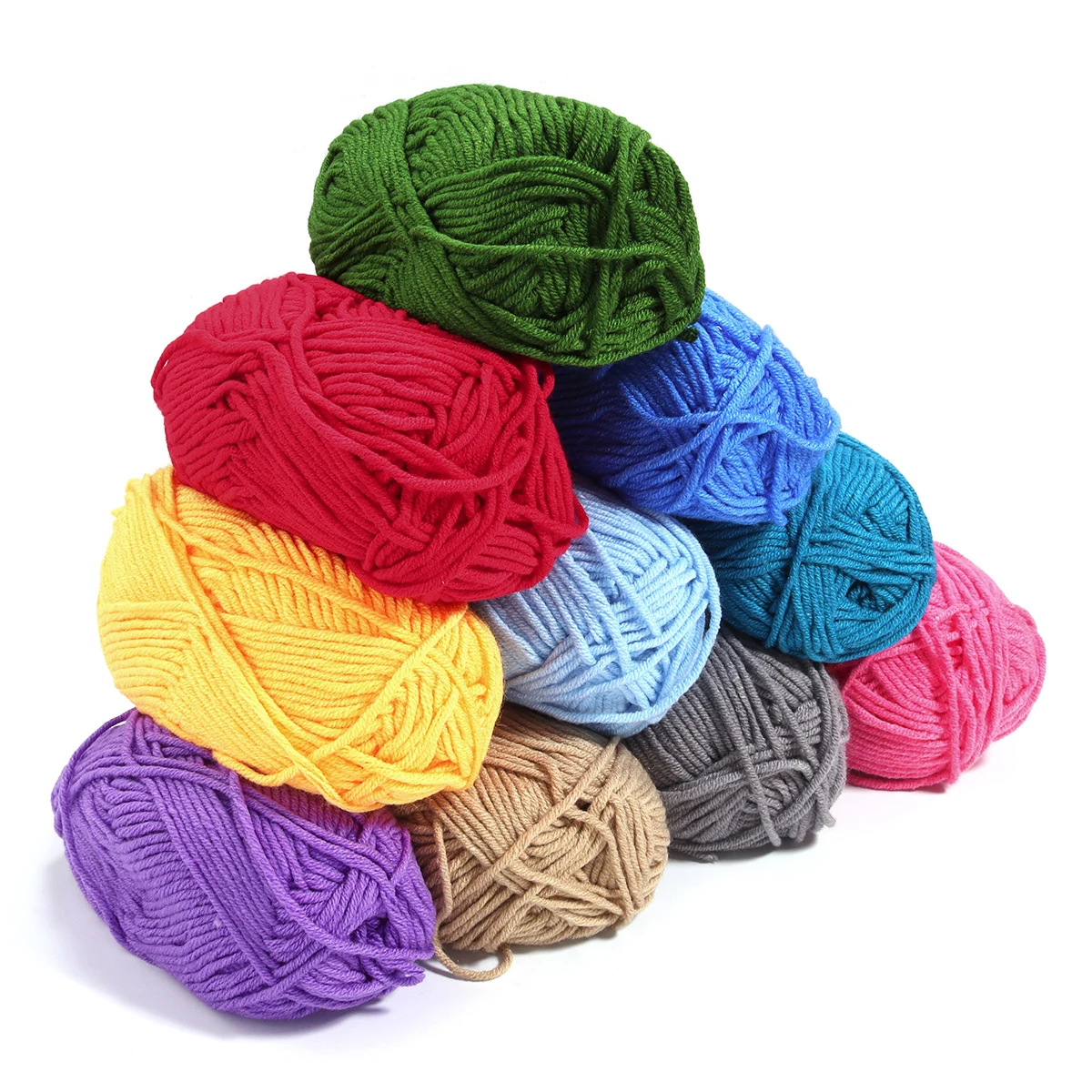 Soft Milk Cotton Yarn Crochet Anti-Pilling Hand Knitting Thread For Cardigan Scarf Hat Baby Sweater Doll Supplies Wholesale