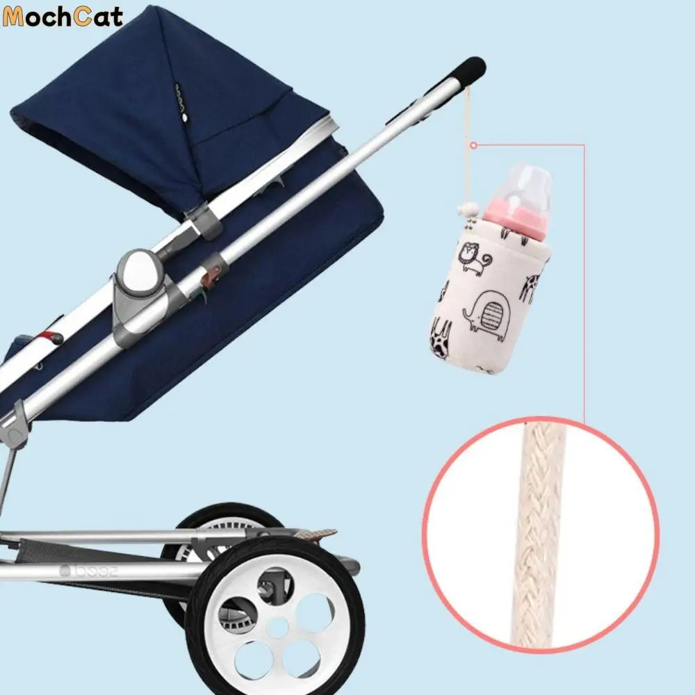 Insulation Bag Baby Feeding Milk Warmer Baby Bottle Stroller Hang Bag Mommy Clutch Bag Bottle Holder Stroller Accessories