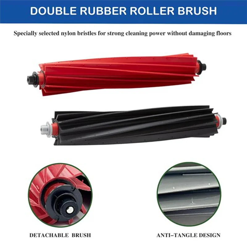 BAAM-الفرشاة الرئيسية لـ Roborock S8 Maxv Ultra G20S V20 P10S Pro P10S Pro Plus قطع غيار فرش قابلة للفصل ملحقات الأسطوانة