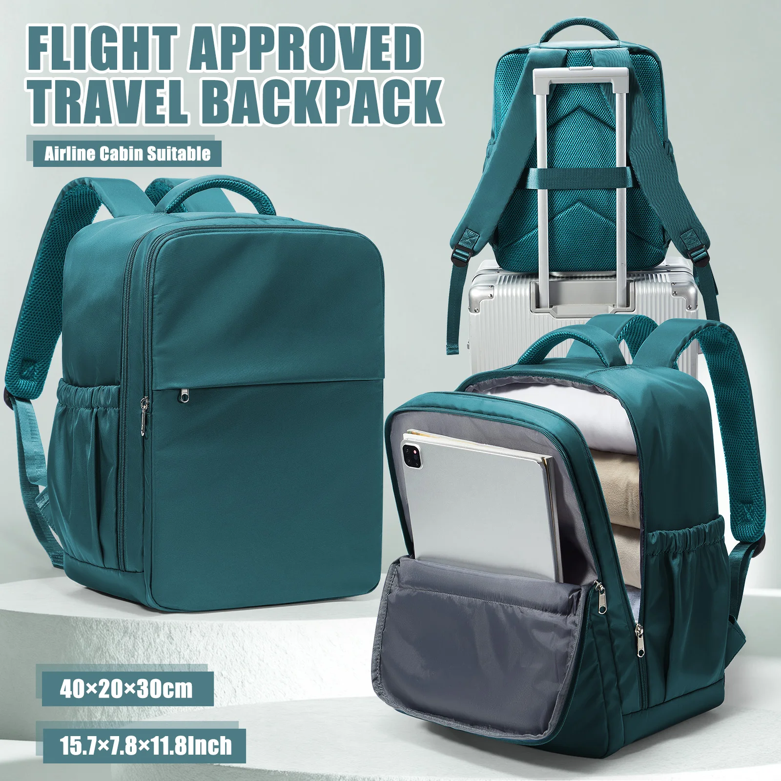 Ryanair 40x30x20 Backpack Water Resistant Bag Women Cabin Travel Backpack Laptop Bag Large Capacity Easyjet Carry-Ons Backpack
