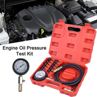 Compression Tester Adapter Kit Oil Engine Pressure Detector Tester Low Oil Warning Devices car Pressure Gauge Diagnostic Tool