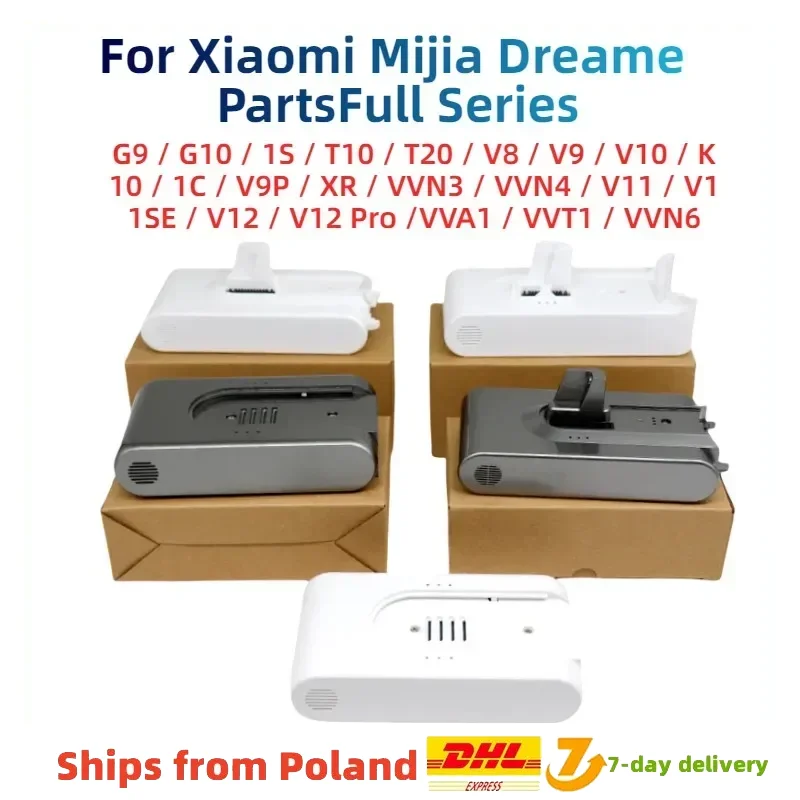 

For Xiaomi Mijia Dreame PartsFull Series G9 G10 1S T10 T20 V8 V9 V10 K10 1C V9P XR V11 V12 V12 Pro VVN6 Replacement Battery