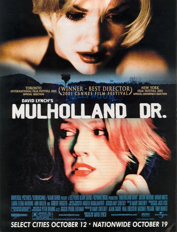 Movie Mulholland Drive 2001 One Piece Poster Wall Art Home Decor Painting Room Decor