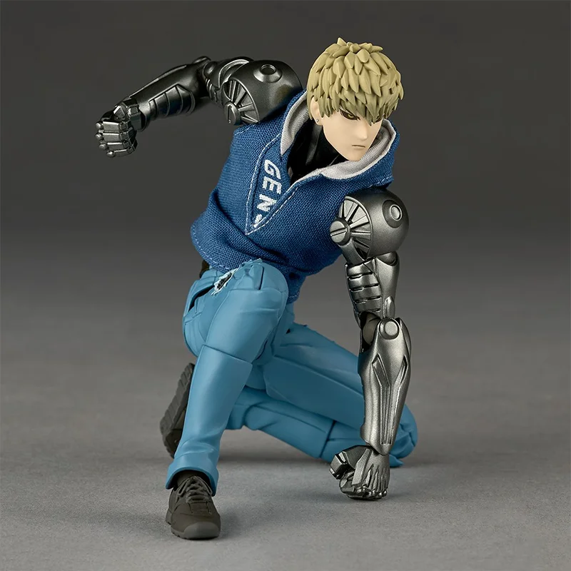 

【100%Authentic】KAIYODO Original One Punch Man Genos Amazing Yamaguchi Revoltech (NR076) Action Figure Garage Kit Gifts Toys