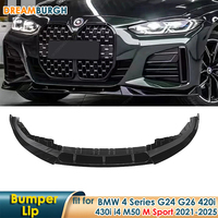 Car Front Bumper Lip Lower Bumper Body Guard Splitter for BMW 4 Series G24 G26 420i 430i i4 M50 M Sport Gran Coupe 2021-2025
