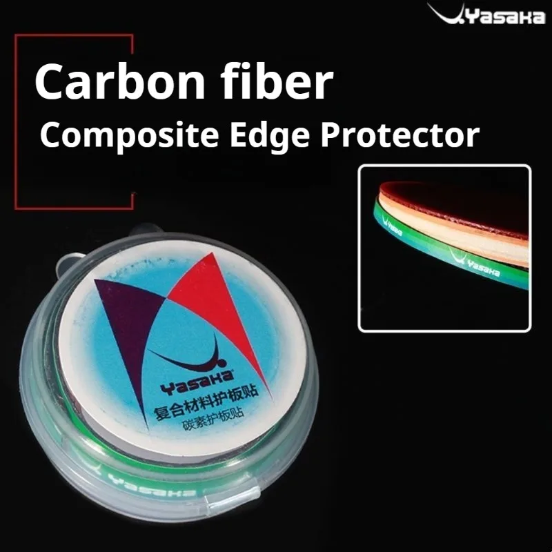 야사카 탁구 라켓 엣지 테이프 직조 탄소 섬유 자가 접착 TPU 소재 탁구 배트 엣지 보호 스트립 1/2개