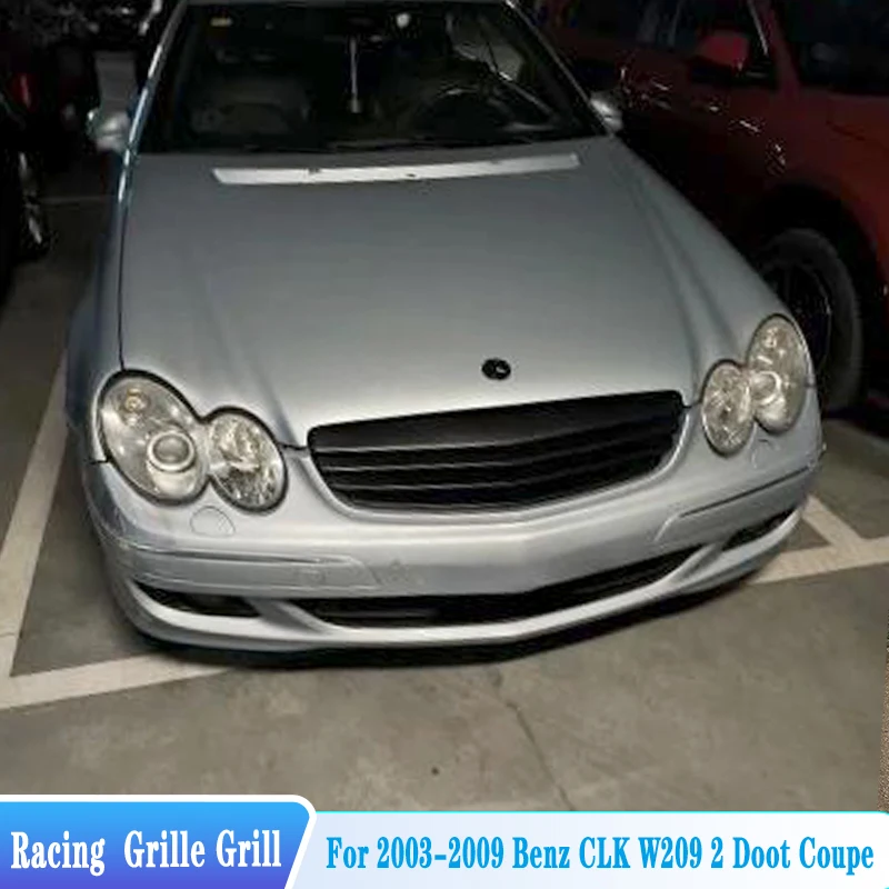 Für 2003-2009 Mercedes-Benz CLK-Klasse W209 2-Türer Coupé Frontstoßstange Nachrüst-Renngrills Vollstern-Autogrill Exterieur-Tuning