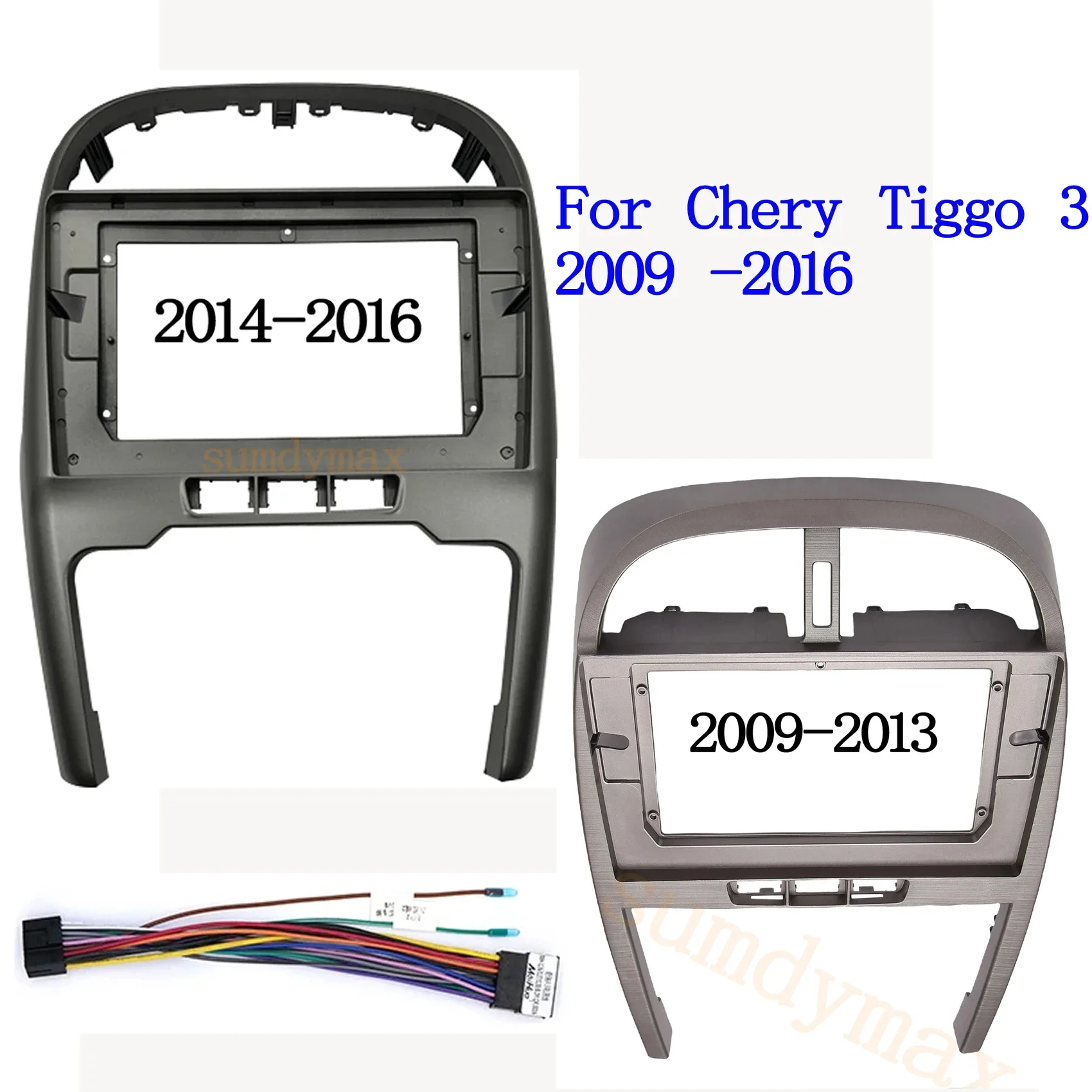 

2 Din 10,1-дюймовый автомобильный радиоприемник DVD GPS MP5 Пластиковая панель панели лицевой панели Крепление на приборную панель для Chery Tiggo 3 2009-2016 кабель панели провод