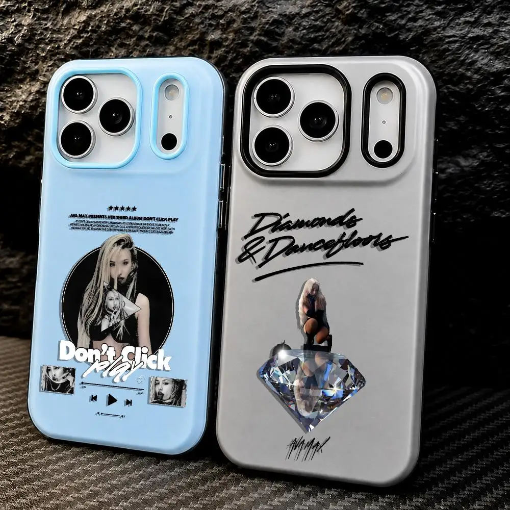 A-Ava Max Pop Music Singer Phone Case For IPhone 17 16 15 14 13 12 11 Pro Max Plus Mini Case Clear Jelly Shockproof Soft Cover