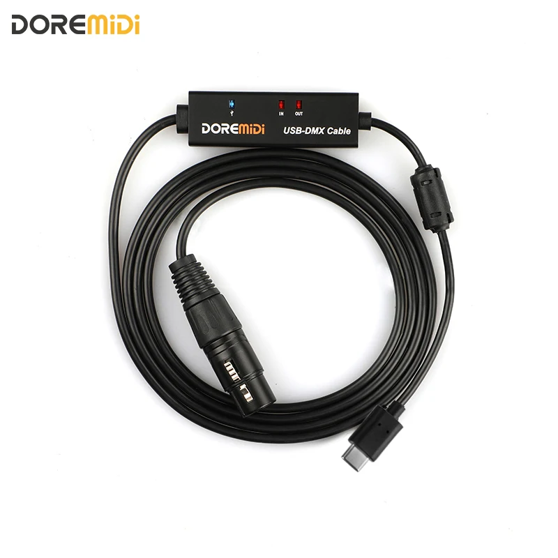 DOREMiDi USB-C To DMX Cable Convert DMX/RDM