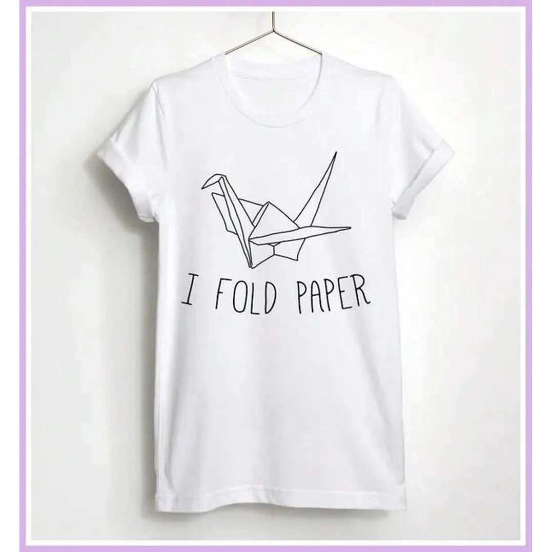 New Summer Outfits For Men,Graphic Tees Men,I Fold Paper, Origami Shirt, Funny Origami, Cute Origami, Origami Lover, Origami Maker-Shirt, Origami Gi