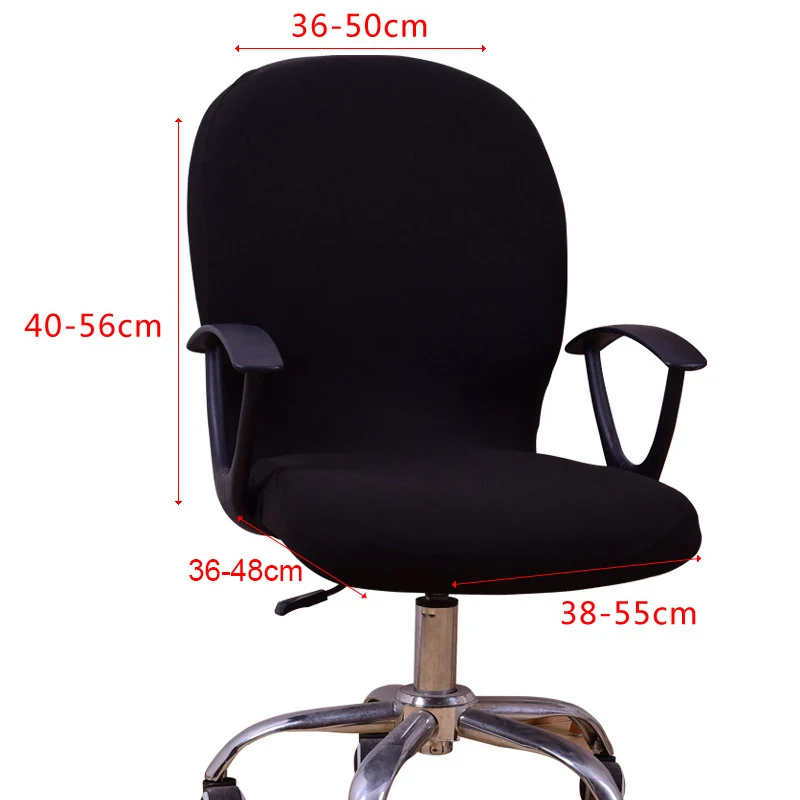 

Washable Chair Cover Computer Seat Protector Polyester Removable Stretchable Cover Multicolor Slipcover Office Swivel Decor