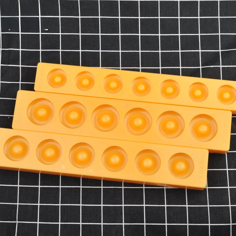 Utensilios de Cocina de Plástico Reforzado para Hornear, Molde de 6 Cavidades Medianas para Bizcochos, Melocotones y Almendras