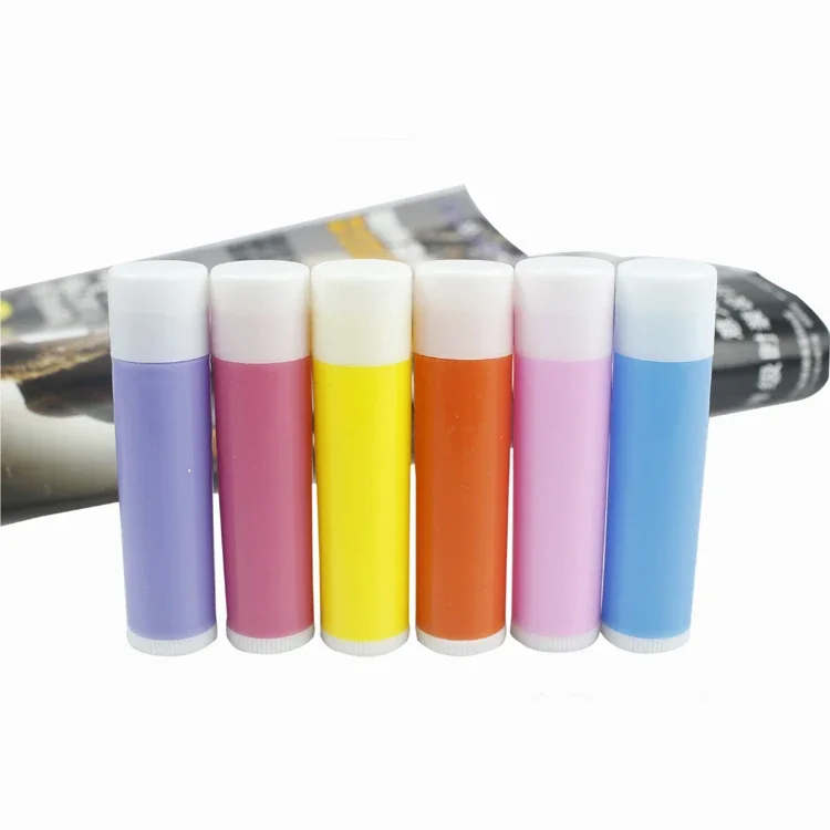 

Fashion Candy Color Empty Lip Containers Refillable Lipstick Tube Make Your Own Lip Balm Cosmetic Favor 50 pcs/lot P033