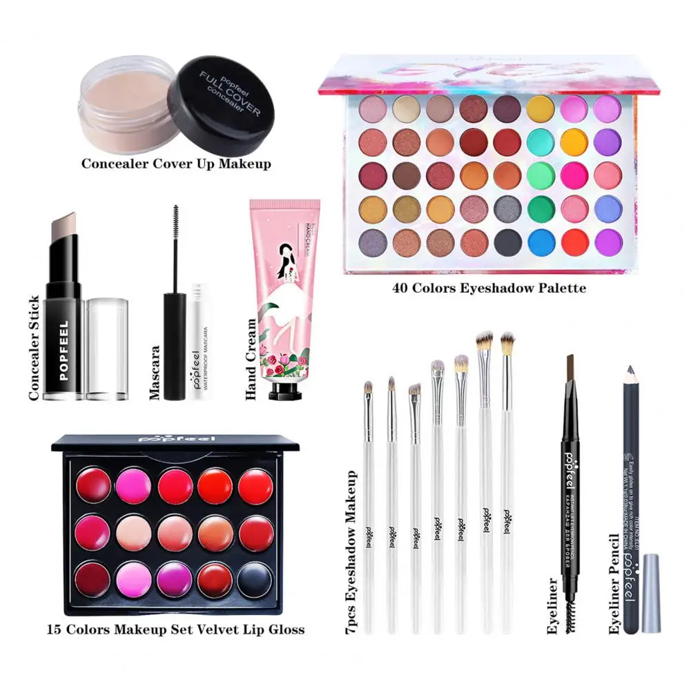 Ensemble de pinceaux de maquillage de haute qualité, outils de beauté, palette d'ombres à barrage Essentials, mascara Jules Gloss pour Mayor Inner