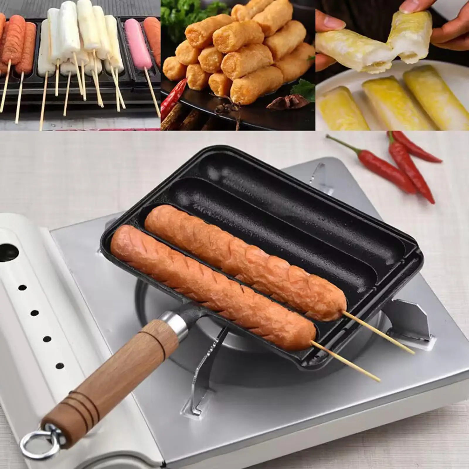 

Sausage Pan, Hot, Sausage Bun And Snack Baking Pan, Sausage Maker for Home
