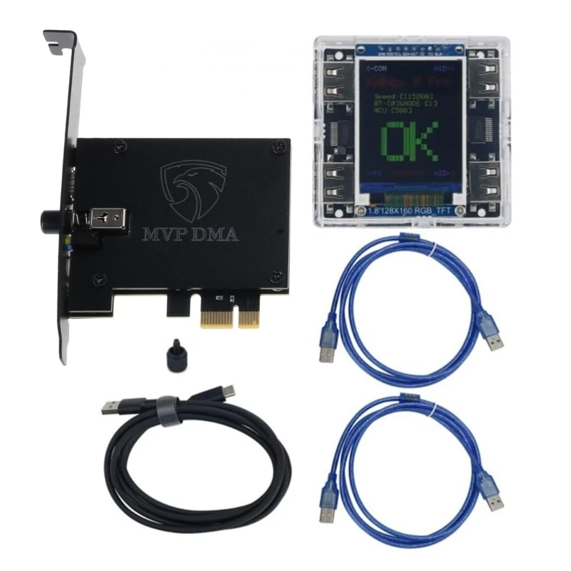 DMA Board with Kmbox B+ Keyboard Mouse Controller and Touch Display for LeetDMA USB Rechargeable DMA Board