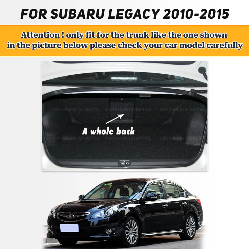 Car Floor Mats For Subaru Legacy  2010-2015 14 13 12 Trunk mat Cargo Liner Protection Carpet Custom Floor Liners Accessories