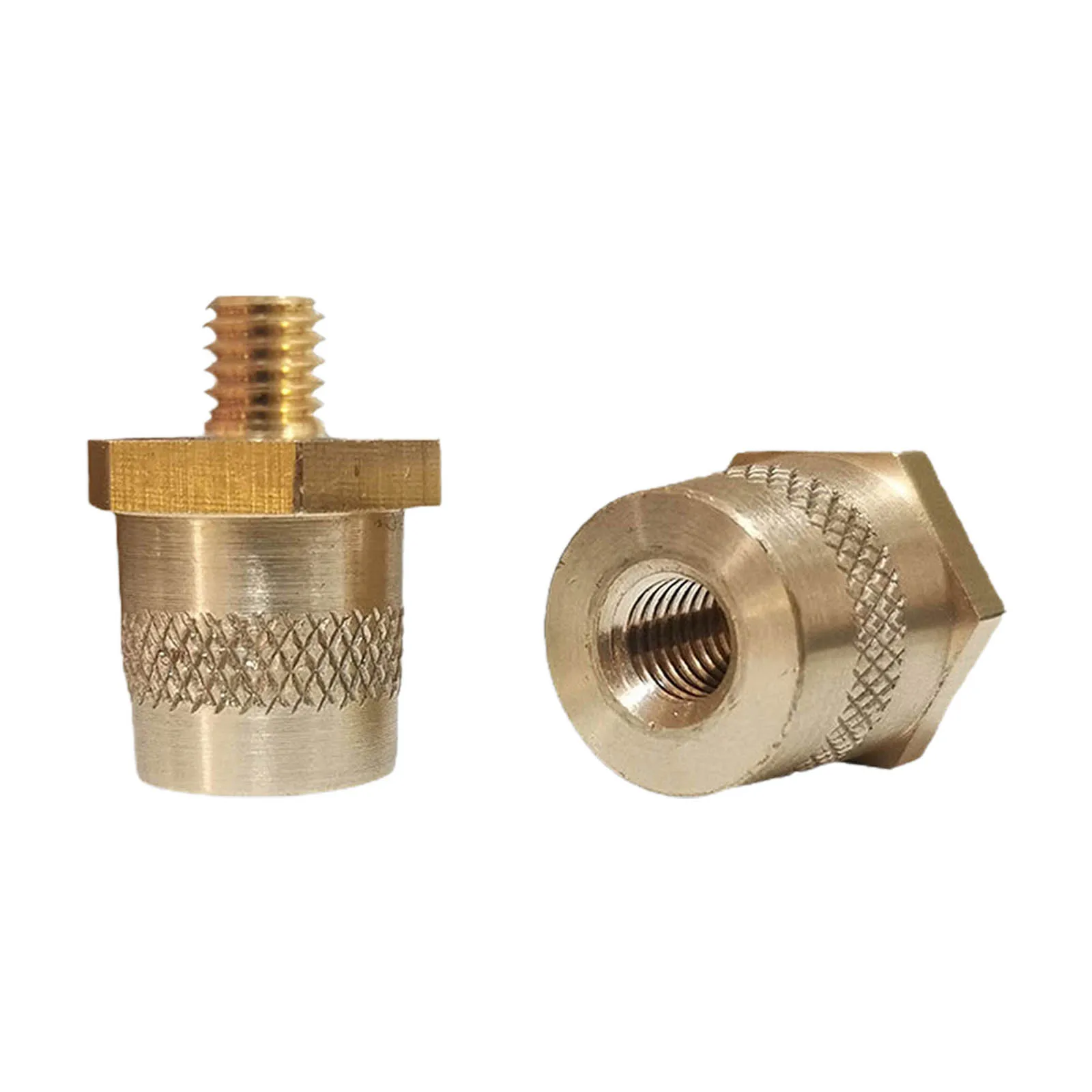 Efficient Power Transmission with Brass Battery Pole Adaptor Pair M6M8 Male Thread Battery Terminal Connectors Set