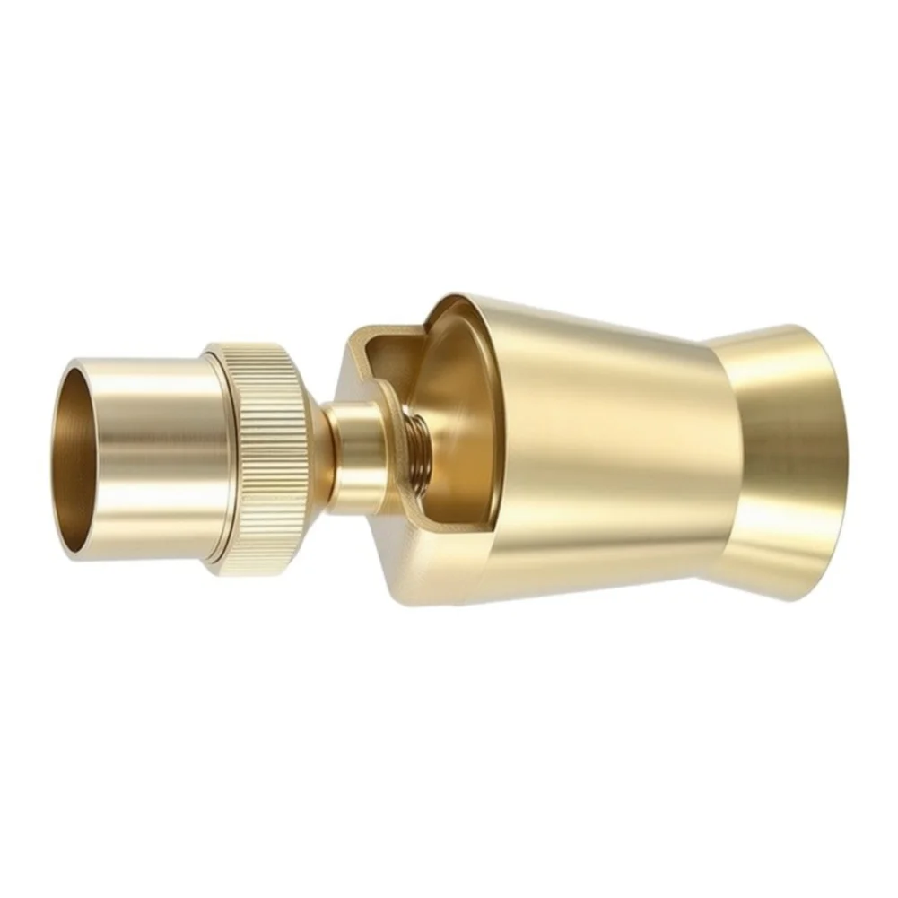 Brass Fountain Nozzle with Sculptural Cedar Profile 1inch Male Thread for Municipal and Commercial Applications