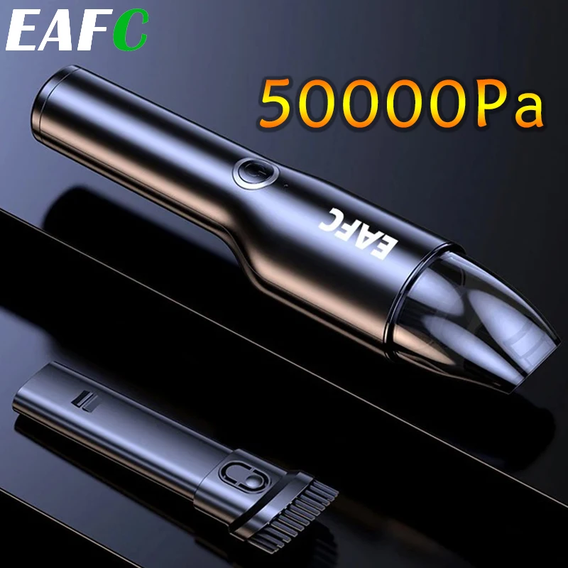 EAFC Wireless Car Vacuum Cleaner 50000Pa Portable Rechargeable Handheld Vacuum Cleaner Wet & Dry Car Home Sofa Pet Hair Cleaning