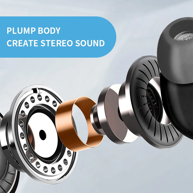 3.5mm Wired Headphone In-Ear Headset Wired Earphones With Microphone Bass HiFi Stereo Earbuds Sports Music Gaming For Laptops PC