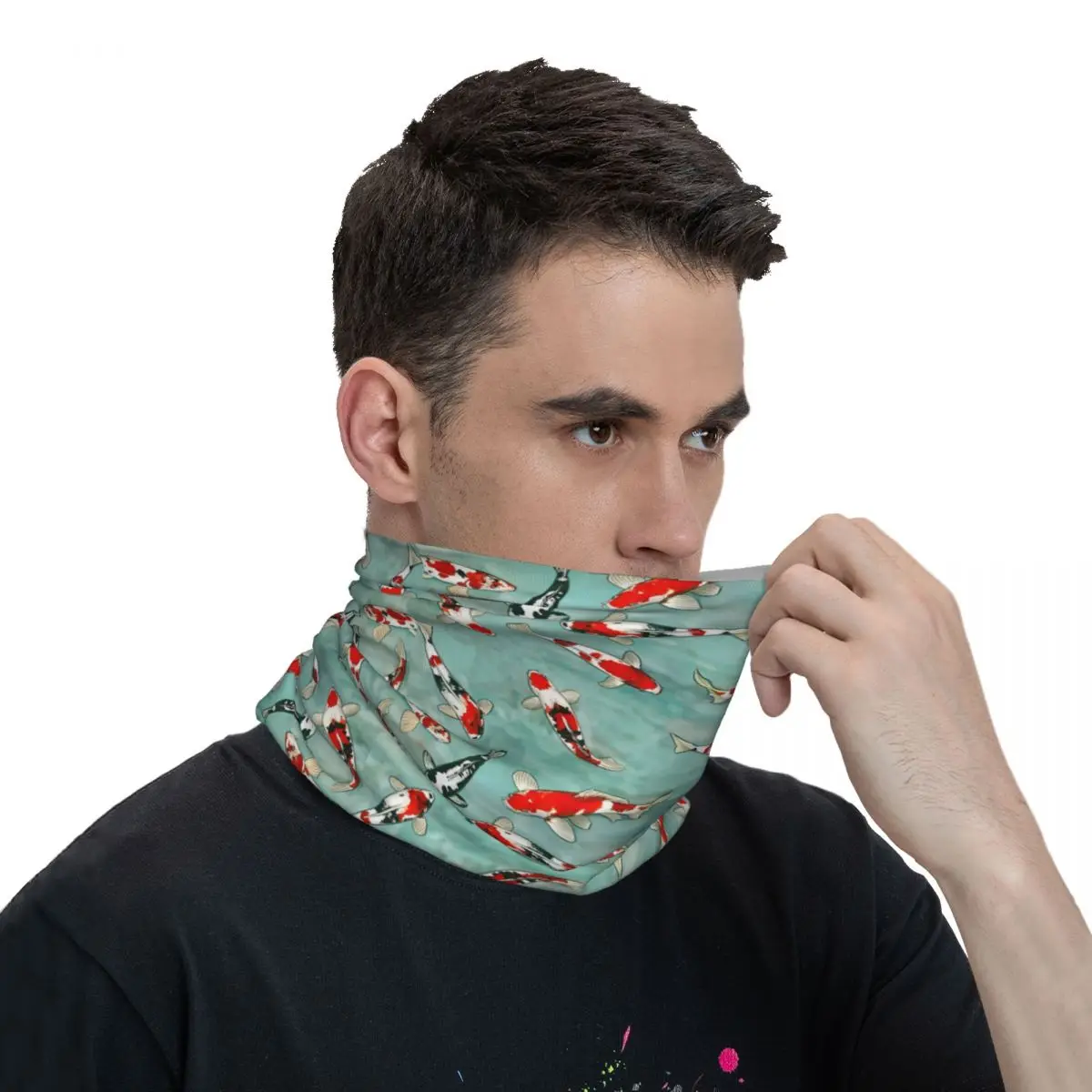 Le Ballet Des CarhearKoi-Foulard de la présidence, masque en polyester pour le cou et le visage