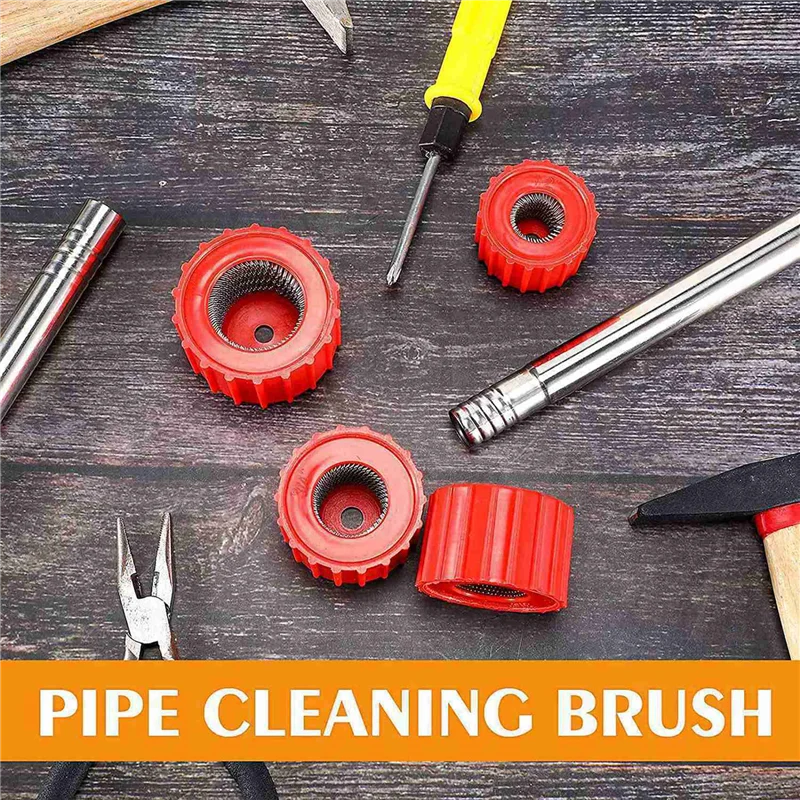 

AS94-60 Pieces Copper Pipe Cleaners, Handy Sized Plumber, Tube Cleaning Brush For Copper, Copper Pipe Cleaner (3 Sizes)